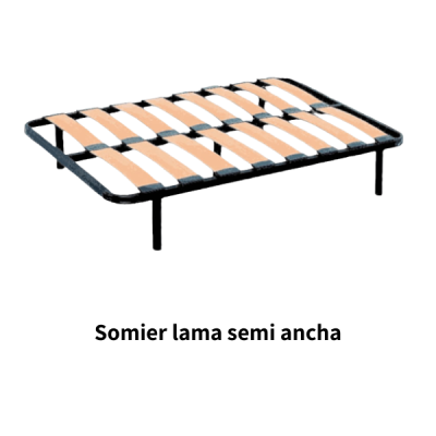 Somier lama semiancha