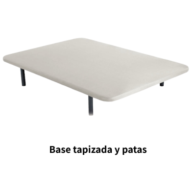 Base tapizada y patas
